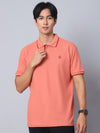 Salmon Pink Polo T-Shirt