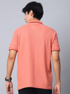 Salmon Pink Polo T-Shirt