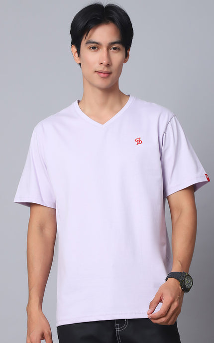 Lavender V-Neck T-Shirt