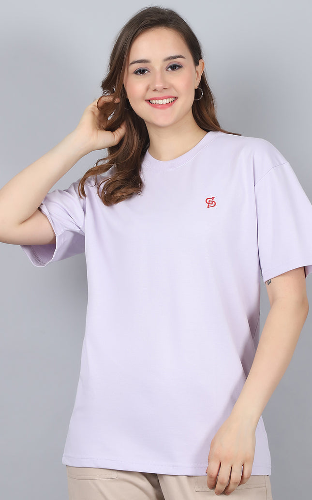 Lavender Oversized T-Shirt with Plain Tee