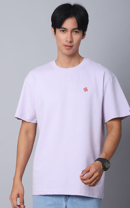 Lavender Oversized T-Shirt with Plain Tee