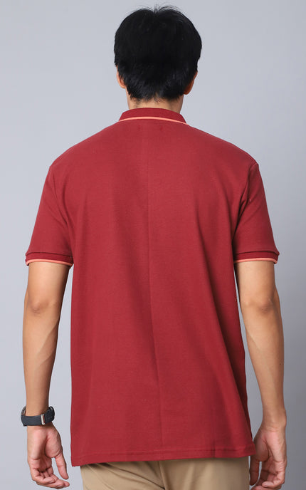 Maroon Polo T-Shirt