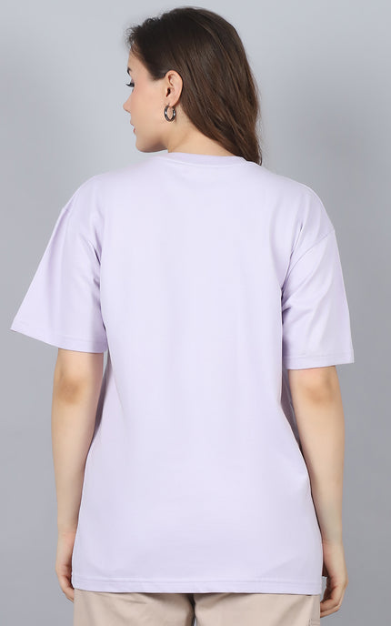 Lavender Oversized T-Shirt with Plain Tee