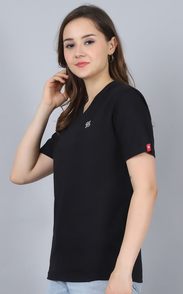 Black V-Neck T-Shirt