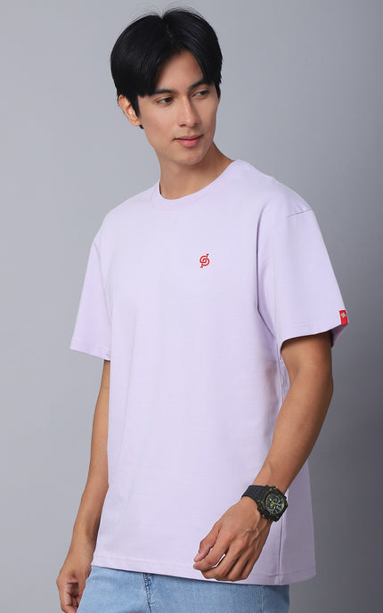 Lavender Oversized T-Shirt with Plain Tee