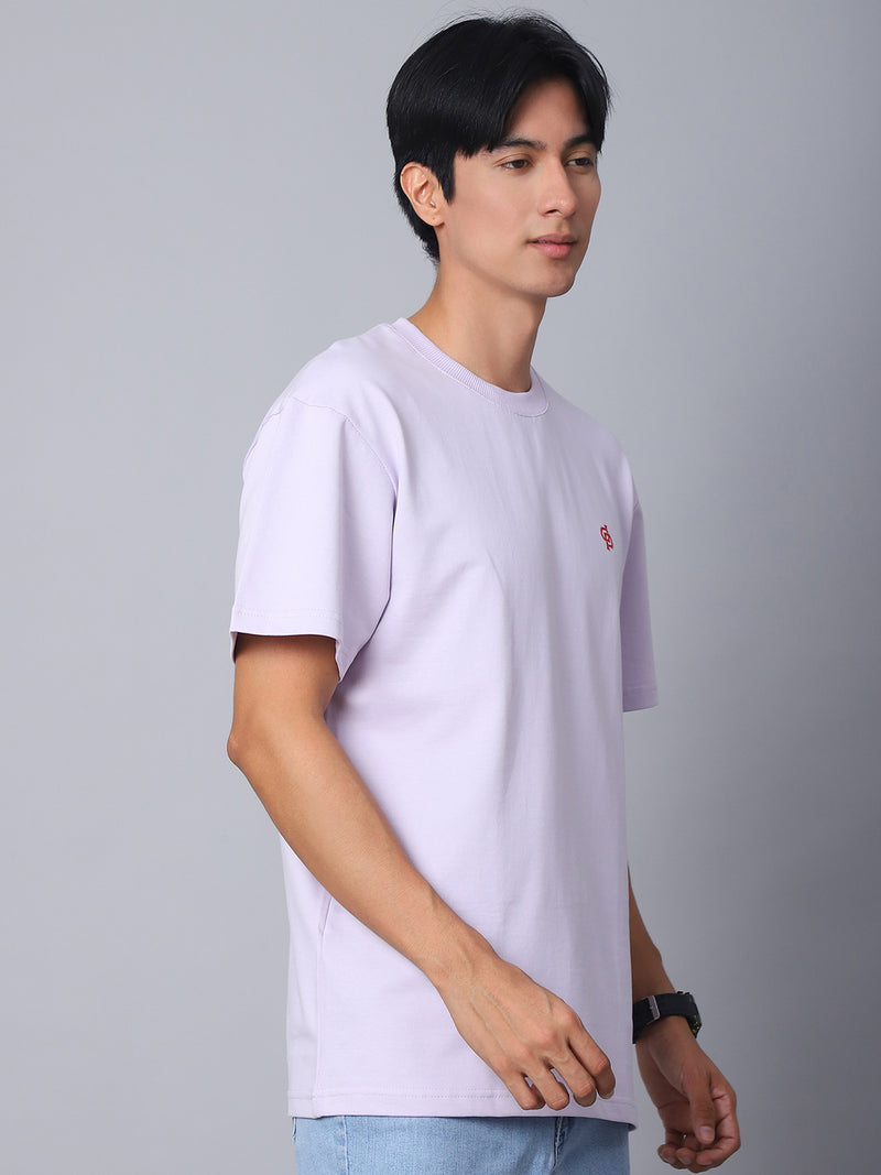 Lavender Oversized T-Shirt with Plain Tee