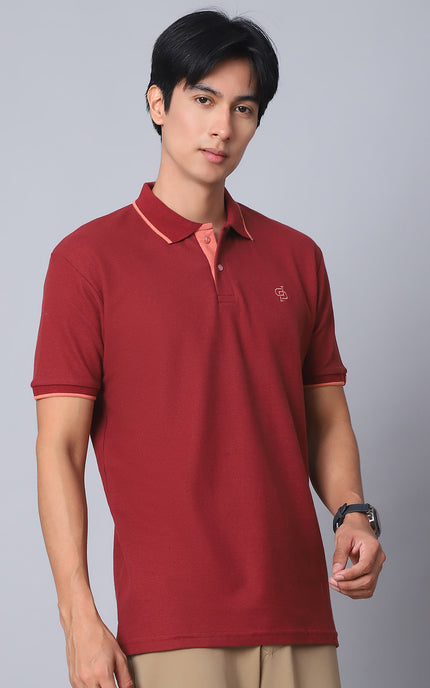 Maroon Polo T-Shirt