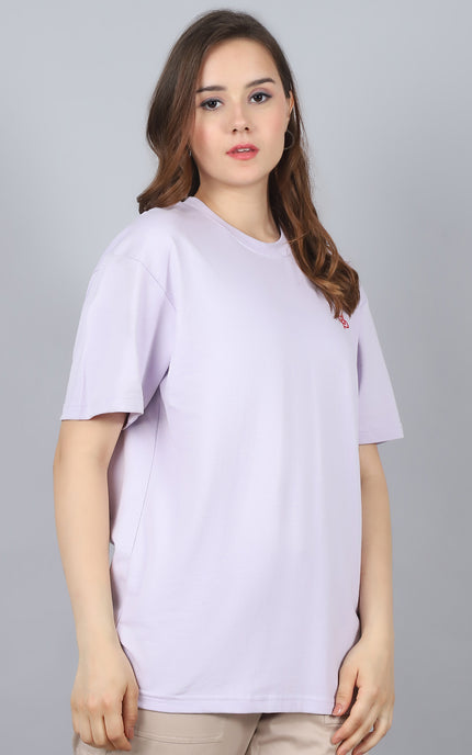 Lavender Oversized T-Shirt with Plain Tee