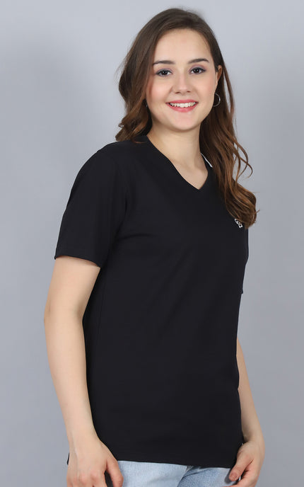 Black V-Neck T-Shirt