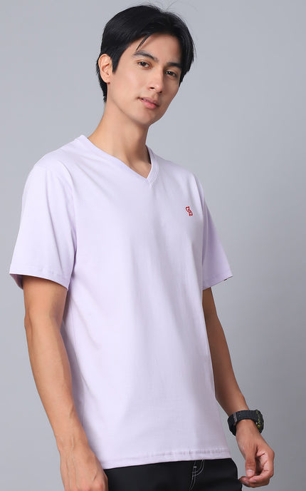 Lavender V-Neck T-Shirt