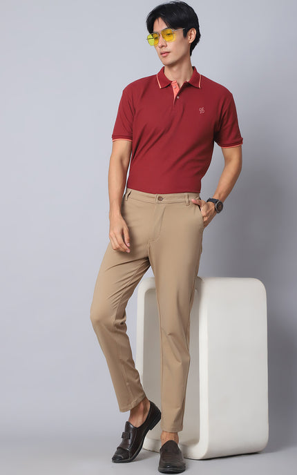 Maroon Polo T-Shirt