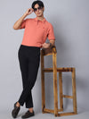 Salmon Pink Polo T-Shirt