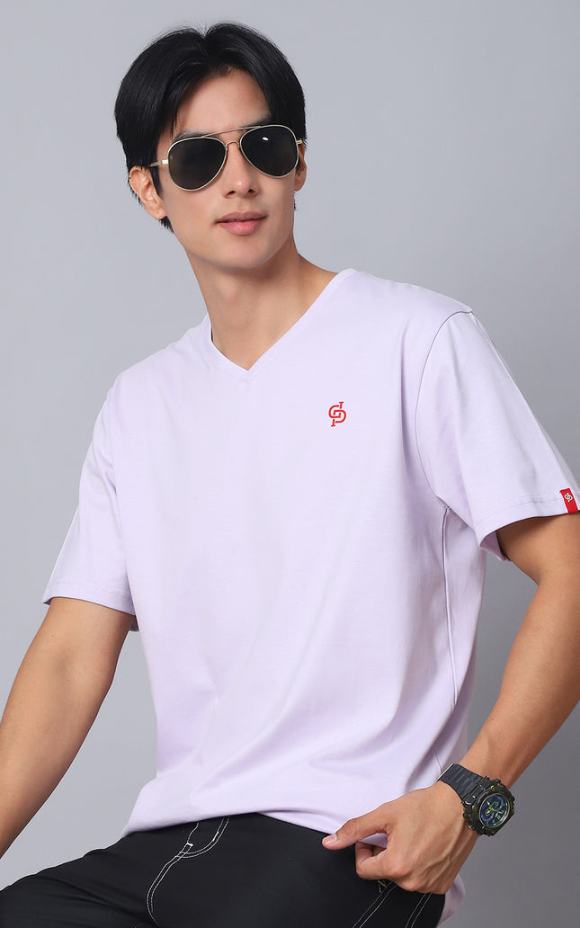 Lavender V-Neck T-Shirt