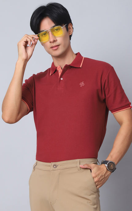 Maroon Polo T-Shirt