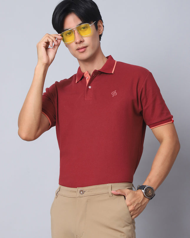 Maroon Polo T-Shirt