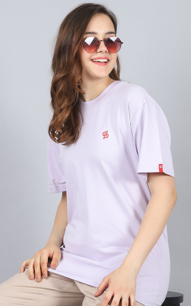 Lavender Oversized T-Shirt with Plain Tee