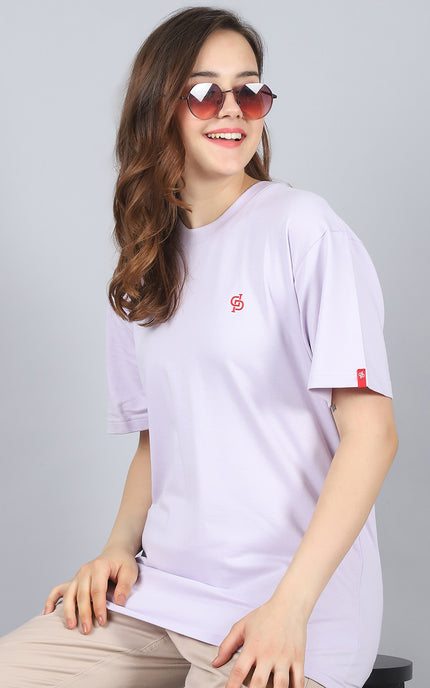 Lavender Oversized T-Shirt with Plain Tee