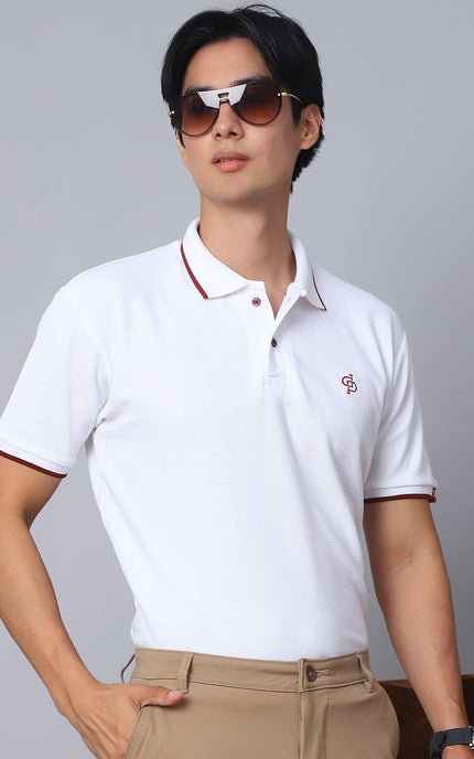 White Polo T-Shirt