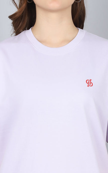 Lavender Oversized T-Shirt with Plain Tee