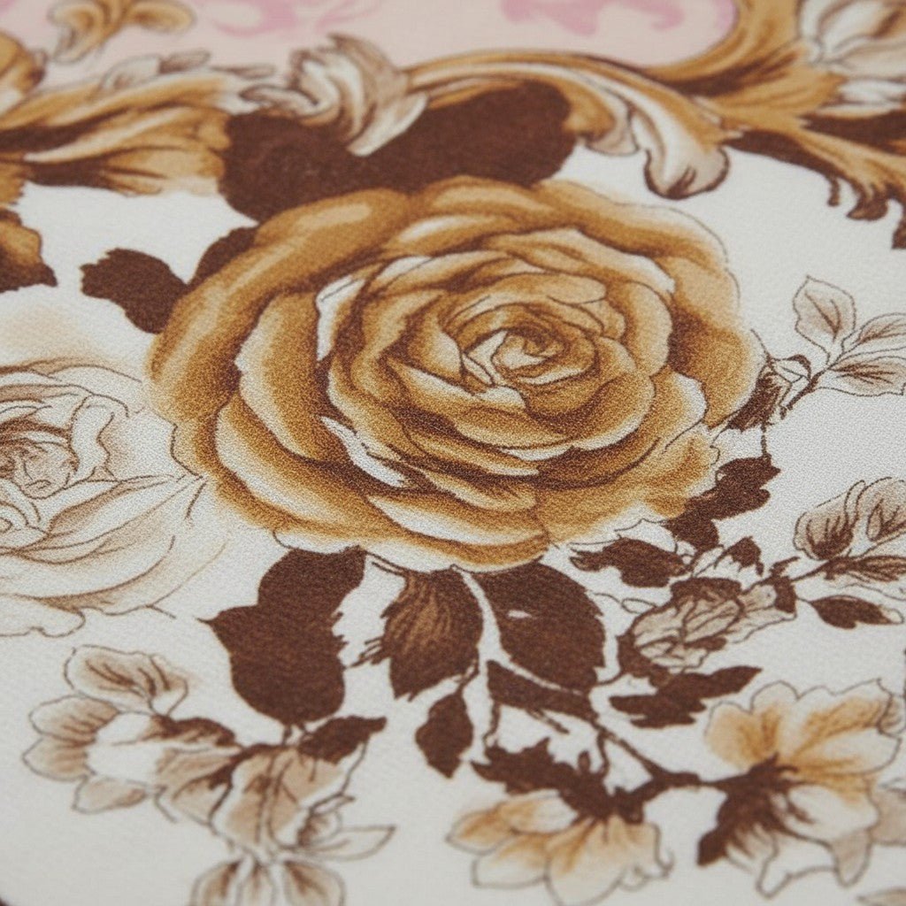 Prisello Super Soft Poly Cotton Fitted Bedsheet for King Size Bed 72x78x8 | Premium Elastic Fitted Bedsheet with Pink Floral Print Design - Prisello